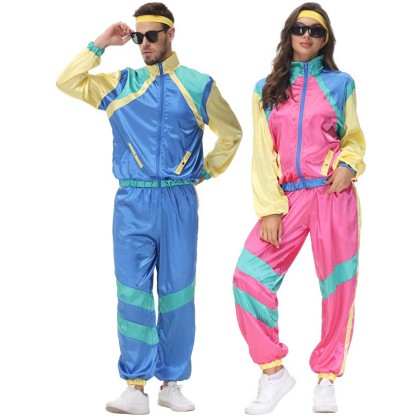 Carnival Disco Retro Movement Hip Hop Halloween Couple Matching Costume