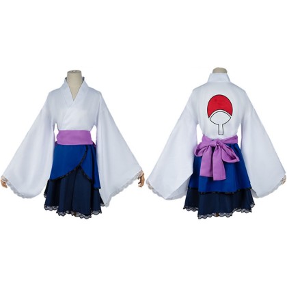 Naruto Shippuden Sasuke Uchiha Kimono Cosplay Costume