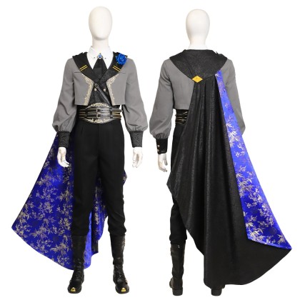 Final Fantasy Sephiroth Blue Rose Thorn Night Cosplay Costume