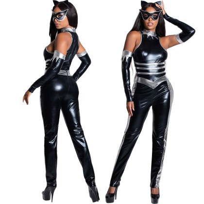 Halloween Costume Sexy Black Cat Girl Cosplay  Uniform