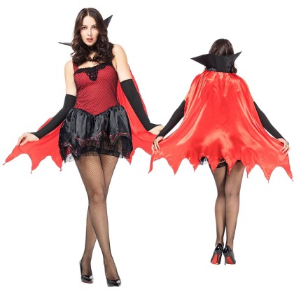 Halloween Costume Adult  Sexy Demon Bat Cosplay Uniform