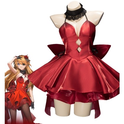 NIKKE EVA Linkage Shikinami Asuka Langley Cosplay Dress