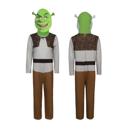 Shrek Jumpsuit Cartoon Onesie For Adults & Kids Halloween Costumes