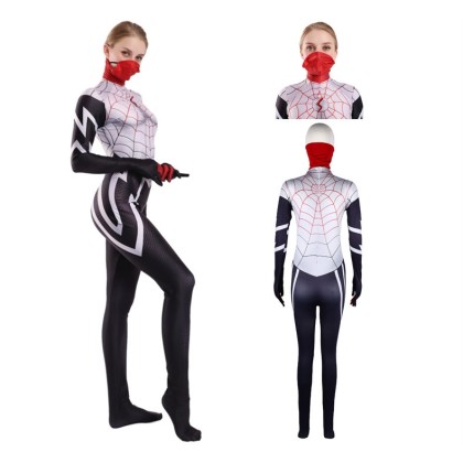 Spider Man Silk Cindy Moon Cosplay Suit Halloween Parent-child Costume