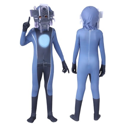 Skibidi  Cameramen Onesie Halloween Parent-child Cosplay Costume