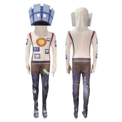 Skibidi TVman Super Heads Onesie Halloween Cosplay Costume For Kids & Adult