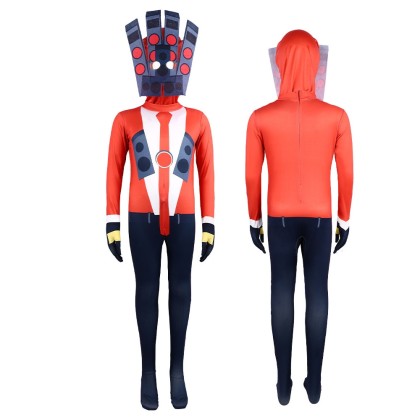 Halloween Skibidi  Titan Speakerman Onesie Parent-child Cosplay Costume