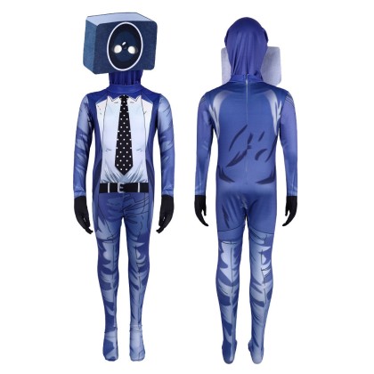  Halloween Parent-child Skibidi Projector Heads Onesie Cosplay Costume