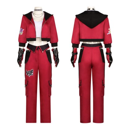 Project Sekai An Shiraishi Vivid BAD SQUAD Red Outfit Cosplay Costume