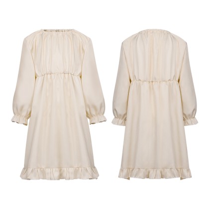 Kids Resident Evil Requiem Emily Cream Dress Costume