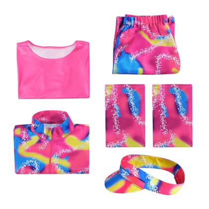 Barbie Movie Ken Neon Rollerblade Cosplay Costume