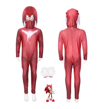 Halloween Parent-child Costume Sonic the Hedgehog Knuckles Jumpsuit Cosplay Costume