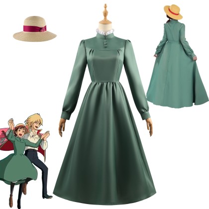Anime Howl's Moving Castle Sophie Cosplay Dress Halloween Female Costume