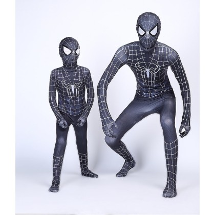 Halloween Parent-Child Cosplay Costume Spider-Man Classical Black Suit