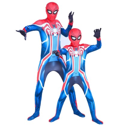 Spider-Man Edge of Time Velocity Suit Halloween Parent-Child Cosplay Costume
