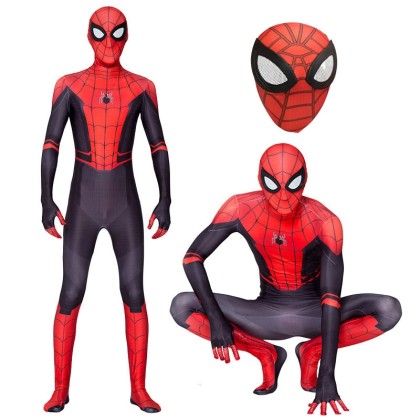 Spider-Man Far From Home Onesie Cosplay Suit For Halloween Adult & Kids 