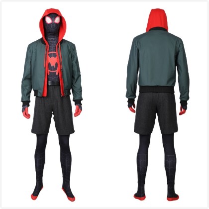 Spider-Man: Parallel World Miles Morales Cosplay Costume Outfit