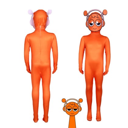 Sprunki Incredibox Oren Cosplay Jumpsuit Halloween Parent-child Costume