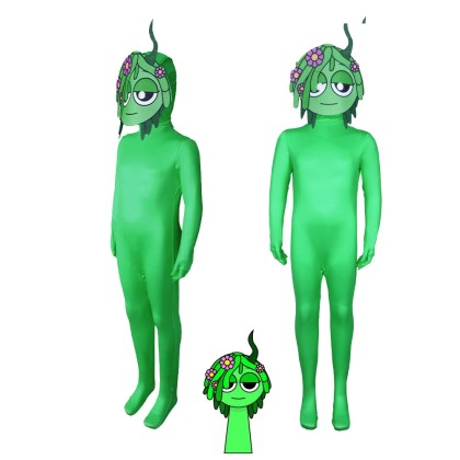 Halloween Parent-child Sprunki Incredibox Vineria Cosplay Jumpsuit Cosplay Costume 