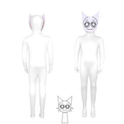 Halloween Sprunki Incredibox Wenda Jumpsuit Parent-child Cosplay Costume