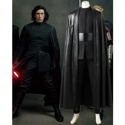 Star Wars 8 The Last Jedi Kylo Ren Cosplay Costume Deluxe Outfit