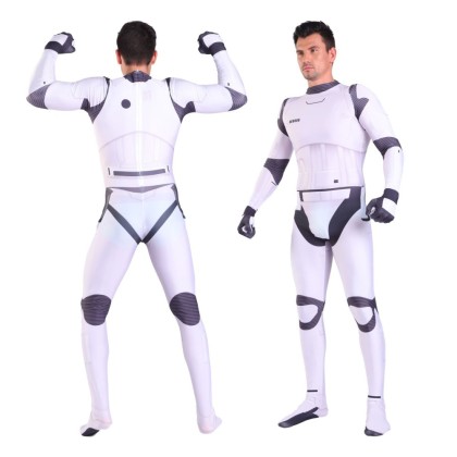 Star Wars Stormtrooper 3D Printed Jumpsuit Halloween Parent-child Cosplay Costumes