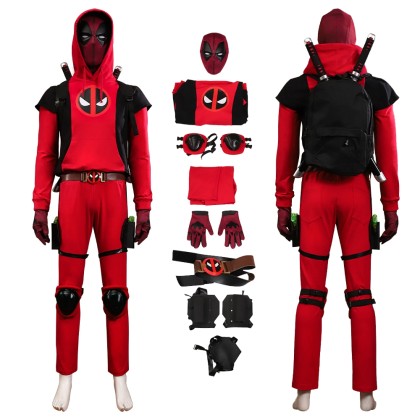 Deadpool 3 Teenage Hoodie Deadpool Cosplay Costume