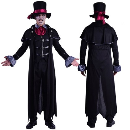 Terrifying Punk Evil Vampire Cosplay Costume C For Halloween 