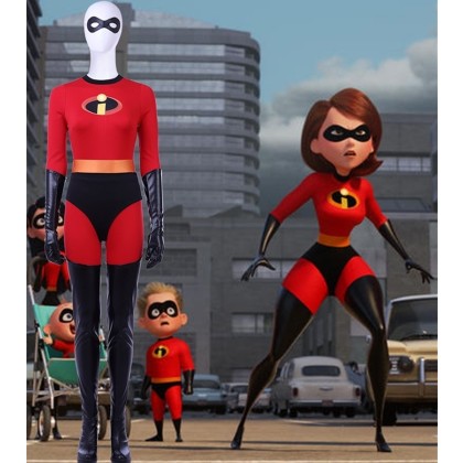 The Incredibles 2 Helen Parr Cosplay Costume Elastigirl Jumpsuit