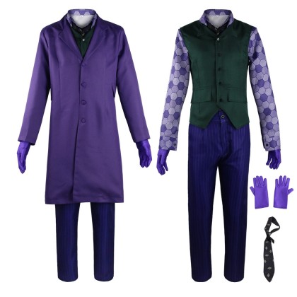 The Dark Knight The Joker Cosplay Suit Halloween Costume
