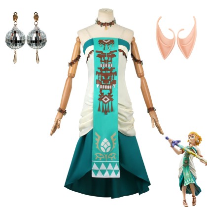 The Legend of Zelda Tears of the Kingdom Zelda Dress Cosplay Costume