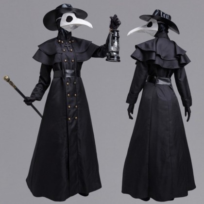 Medieval Steampunk The Long-billed Bird Halloween Cosplay Costume