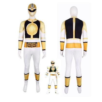 Mighty Morphin Power Rangers The White Ranger Tommy Oliver Cosplay Costume For Adult & Kids