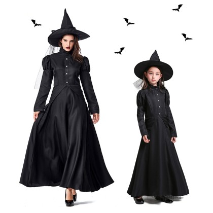 The Wizard of Oz Halloween Costume Black Witch Cosplay Costume