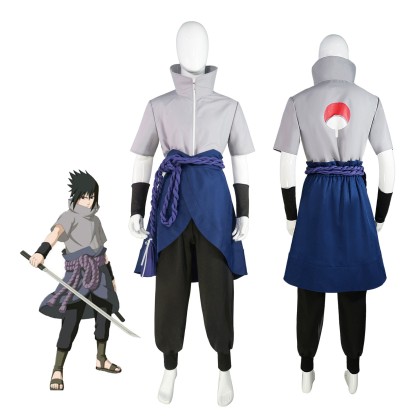 Naruto Youth Uchiha Sasuke Cosplay Costume 