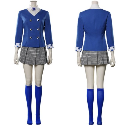 Heathers The Musical Veronica Sawyer Blue Uniform Halloween Female Cosplay Costume