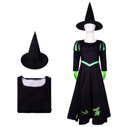 Wicked Elphaba Cosplay Halloween Parent-child Costume
