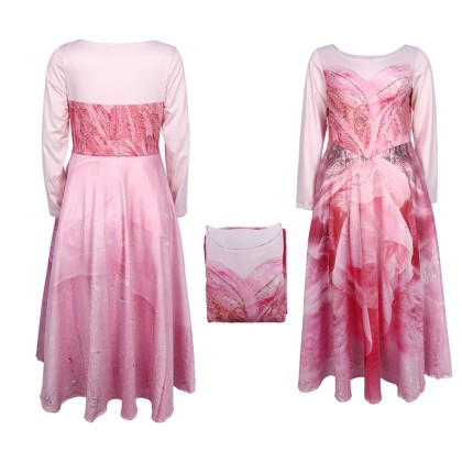  Halloween Wicked Glinda Cosplay Costume For Kids