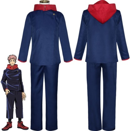 Halloween Costume Anime Jujutsu Kaisen Yuji Itadori Cosplay Suit