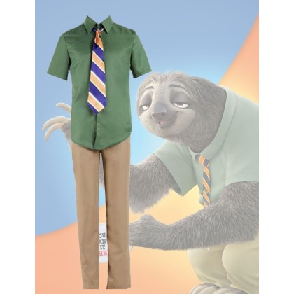 Zootopia Sloth Flash Cosplay Costume