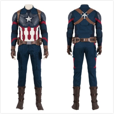 Avengers 4 Captain America  Cosplay  Costume