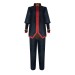 Navy Tunic Set With Red Trim