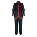 Navy Tunic Set With Red Trim