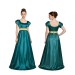 Bridgerton Satin Dark Green