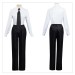 Makima Shirt Set Front And Back View