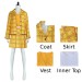 Deep Yellow Plaid Set