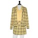 Light Yellow Plaid Set