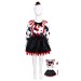 Women Circus Clown (Top + Skirt + Hat + Suspenders)