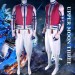 Akaza Costume Front And Side View