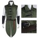 Green Vest With Belt And Bracers